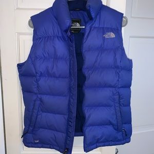 North face royal blue vest